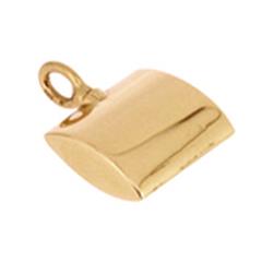 Hanger "Vierkant" geelgoud 14 crt