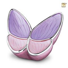 Butterfly urn groot roze