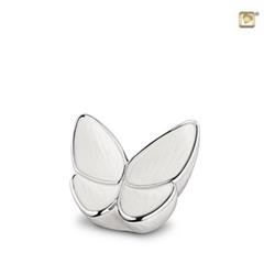 Butterfly urn keepsake ivoor