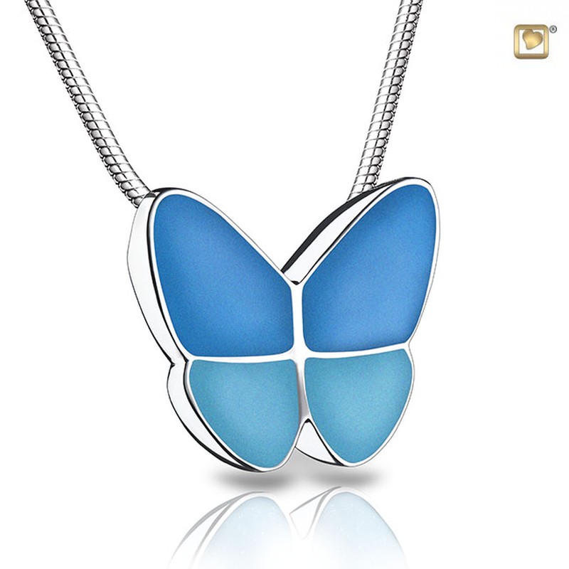 Pendant wings of hope blue